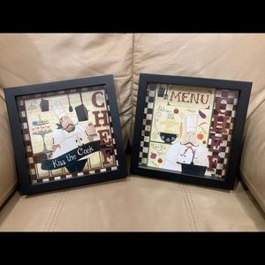 Bundle of 2 Wooden Framed Pictures